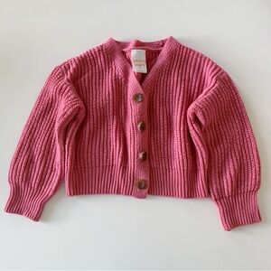 Jumping Beans Pink Knit Cardigan Sweater
